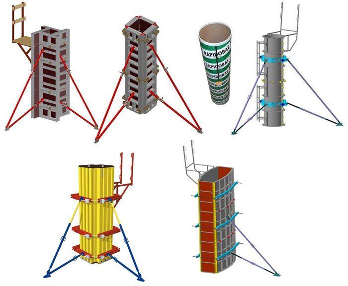 Какая опалубка используется для строительства колонн: материалы и технологии