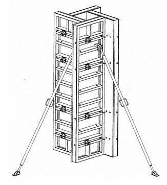 Эффективные способы закрепления опалубки угловой колонны